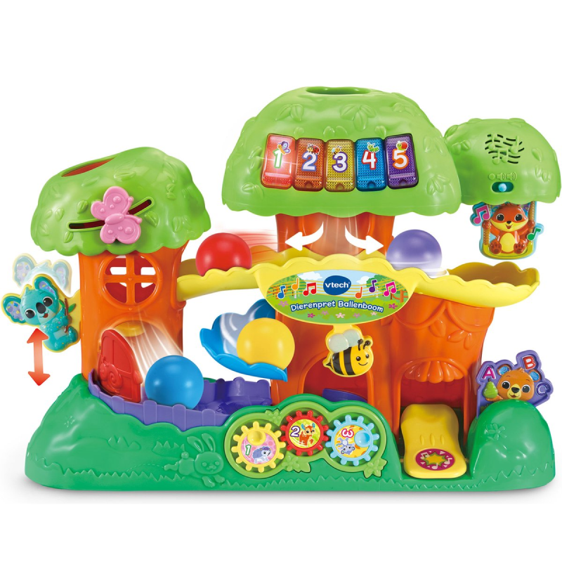 VTech Baby Dierenpret Ballenboom Activity-Center - BabySpeelgoed - Interactief en Educatief Speelgoed - Vanaf 12 Maanden