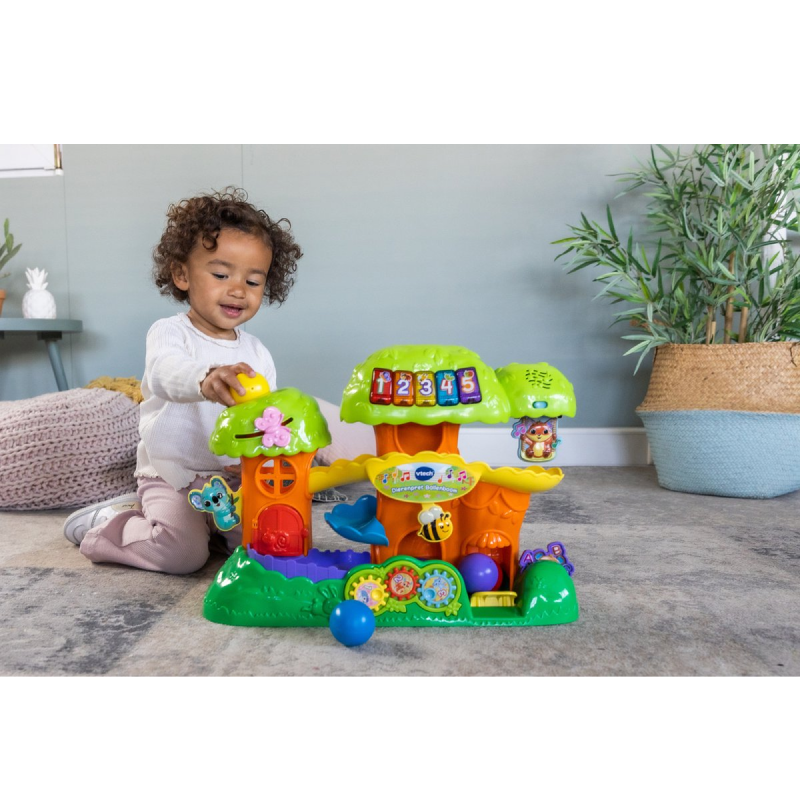 VTech Baby Dierenpret Ballenboom Activity-Center - BabySpeelgoed - Interactief en Educatief Speelgoed - Vanaf 12 Maanden